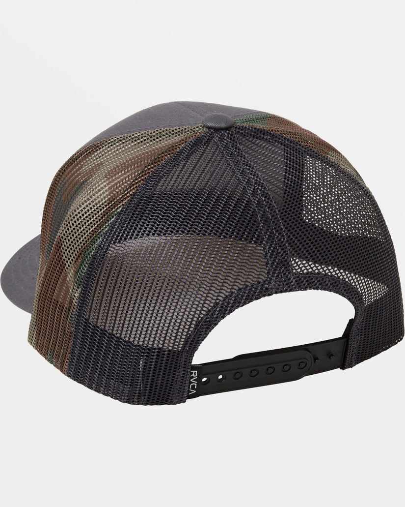 RVCA Mission Trucker Hat DGY-Dark Grey 1SZ