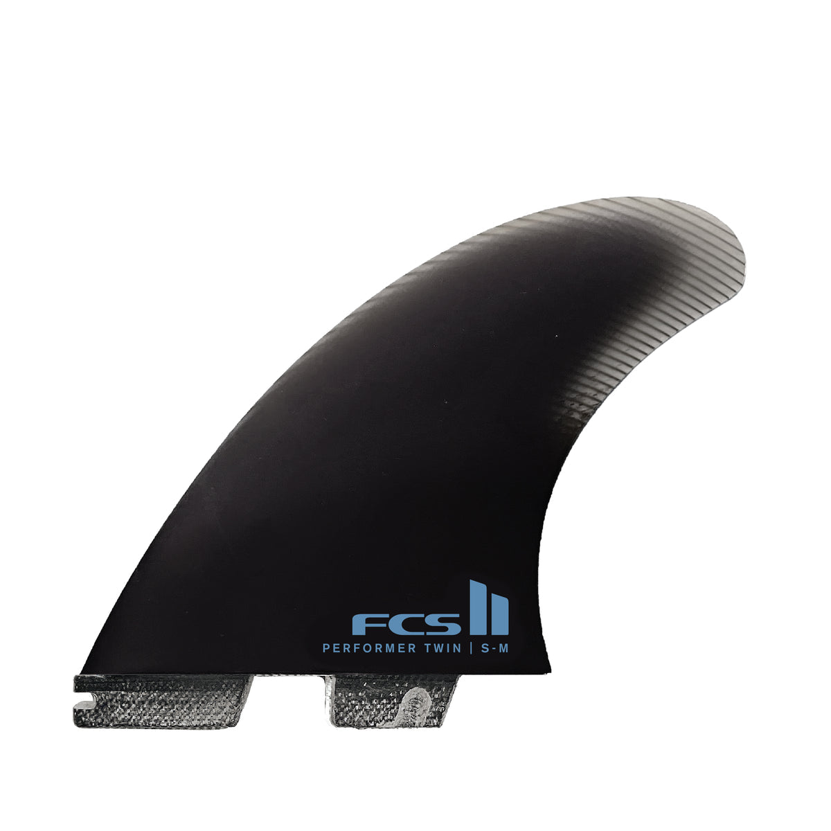 FCS 2 Performer Twin +1 PG Fin Set Black S-M