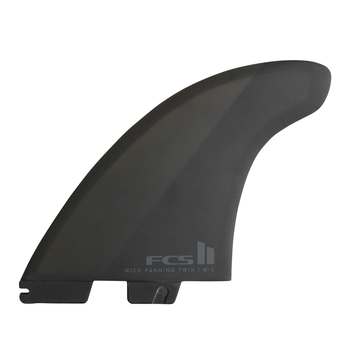 FCS 2 MF Twin+1 PC Fin Set Black XL
