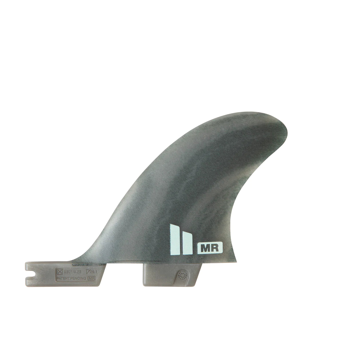 FCS 2 MR Neo Glass Twin+1 Fin Set Smoke Swirl XL