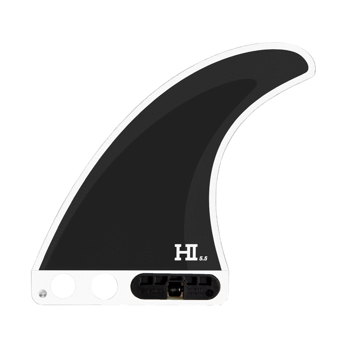 FCS 2 Harley Single Fin Black 5.5in