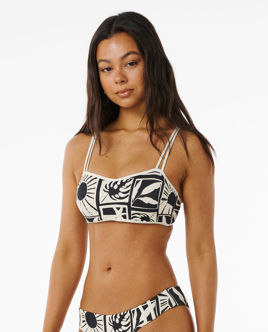RIP CURL SANTORINI SUN D-DD CROP 0090-BLACK XL