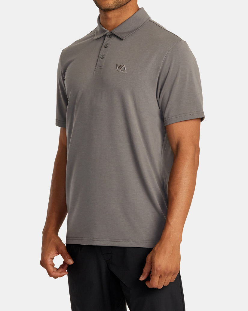 RVCA BALANCE POLO KTTP GRA-Graphite M