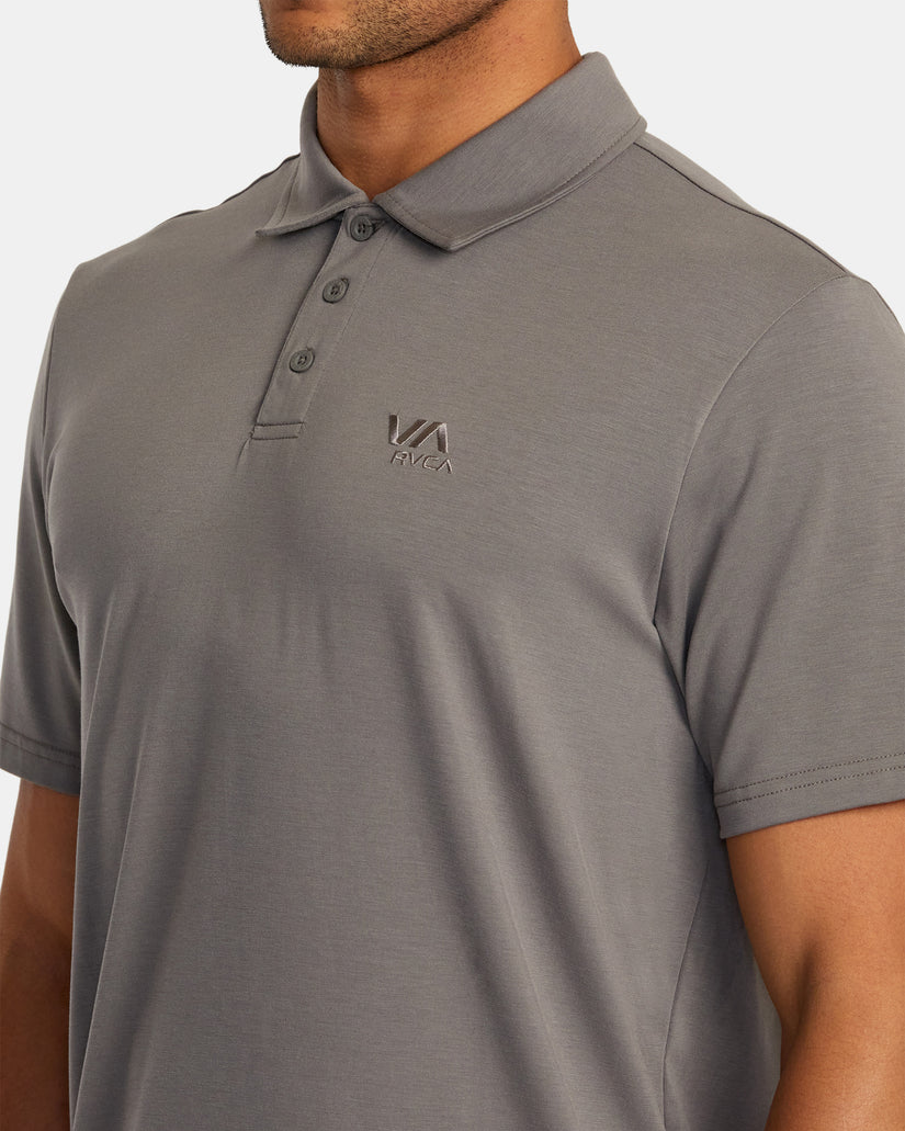 RVCA BALANCE POLO KTTP GRA-Graphite S