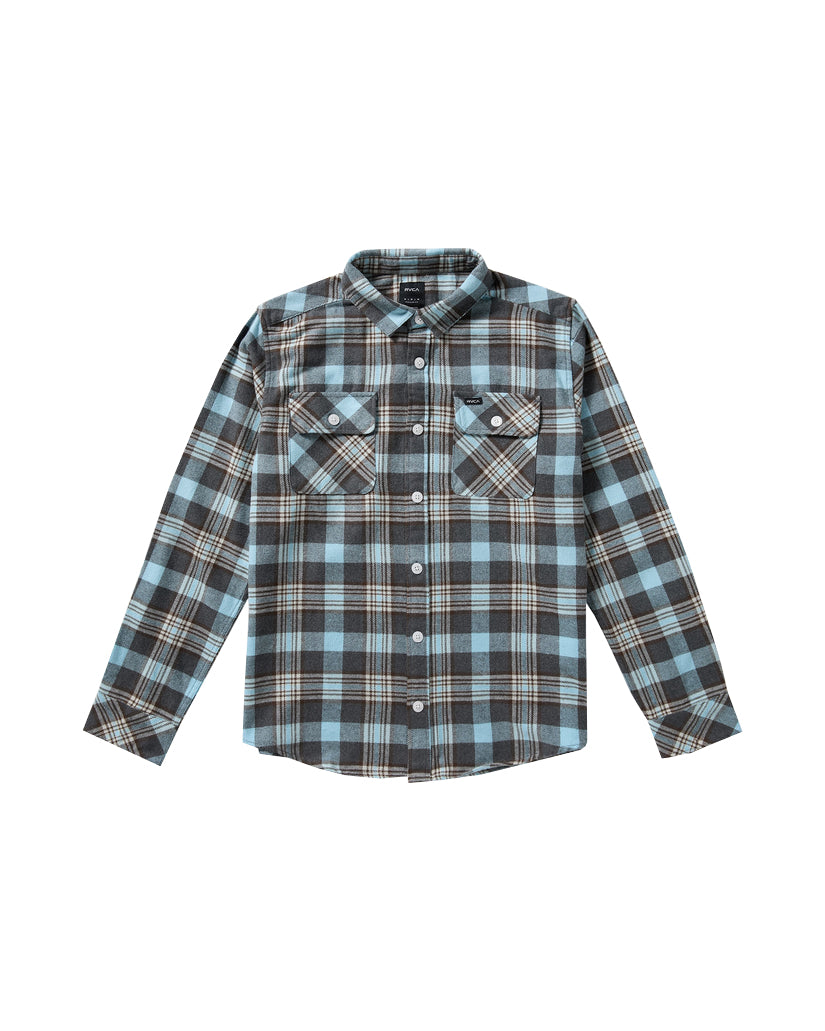 RVCA That'll Work Flannel LS Woven CHA-Charcoal L