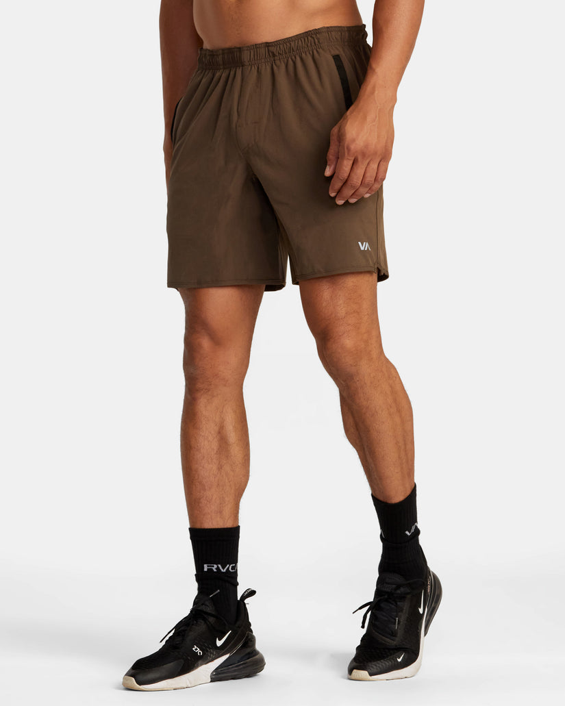 RVCA Yogger Stretch Short MOC-Mocha XL