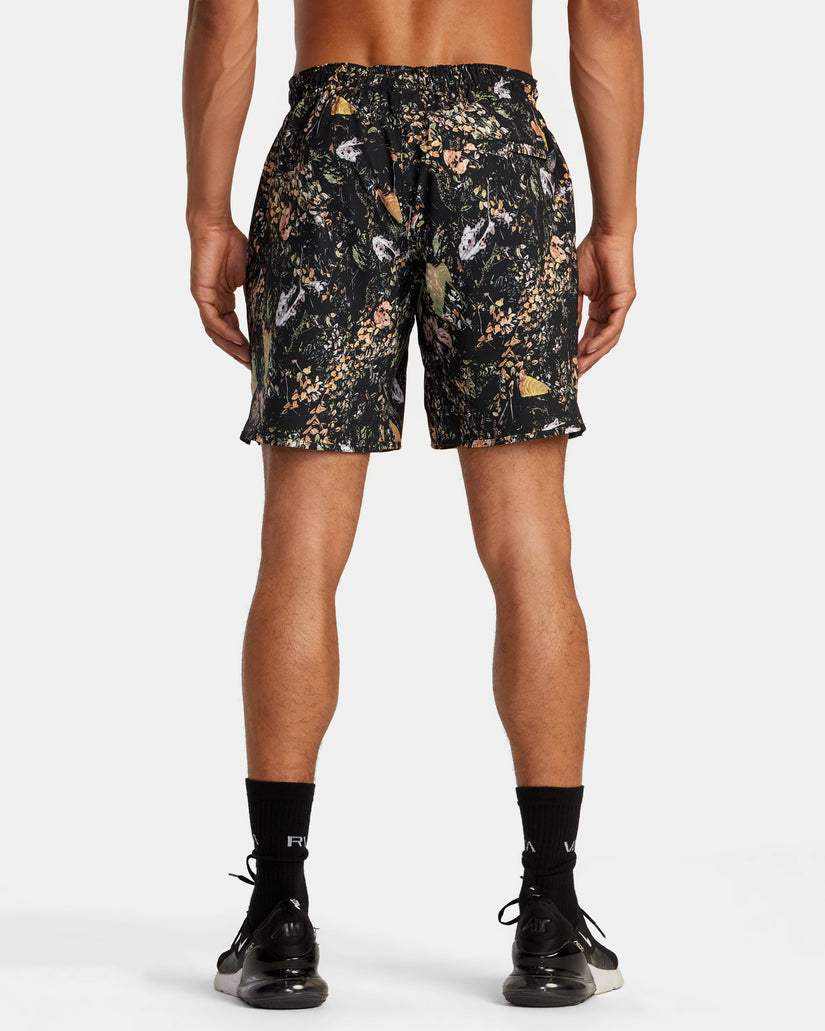 RVCA Yogger Stretch Short GRY8-REAL TREE L