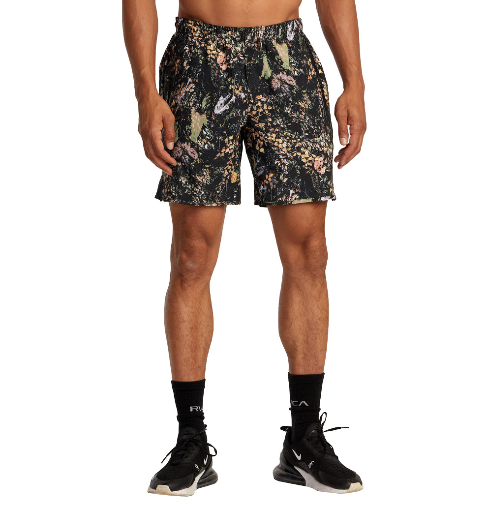 RVCA Yogger Stretch Short GRY8-REAL TREE L