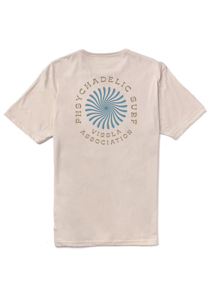 Vissla Psycho Surf Organic PKT Tee BON-Bone XL