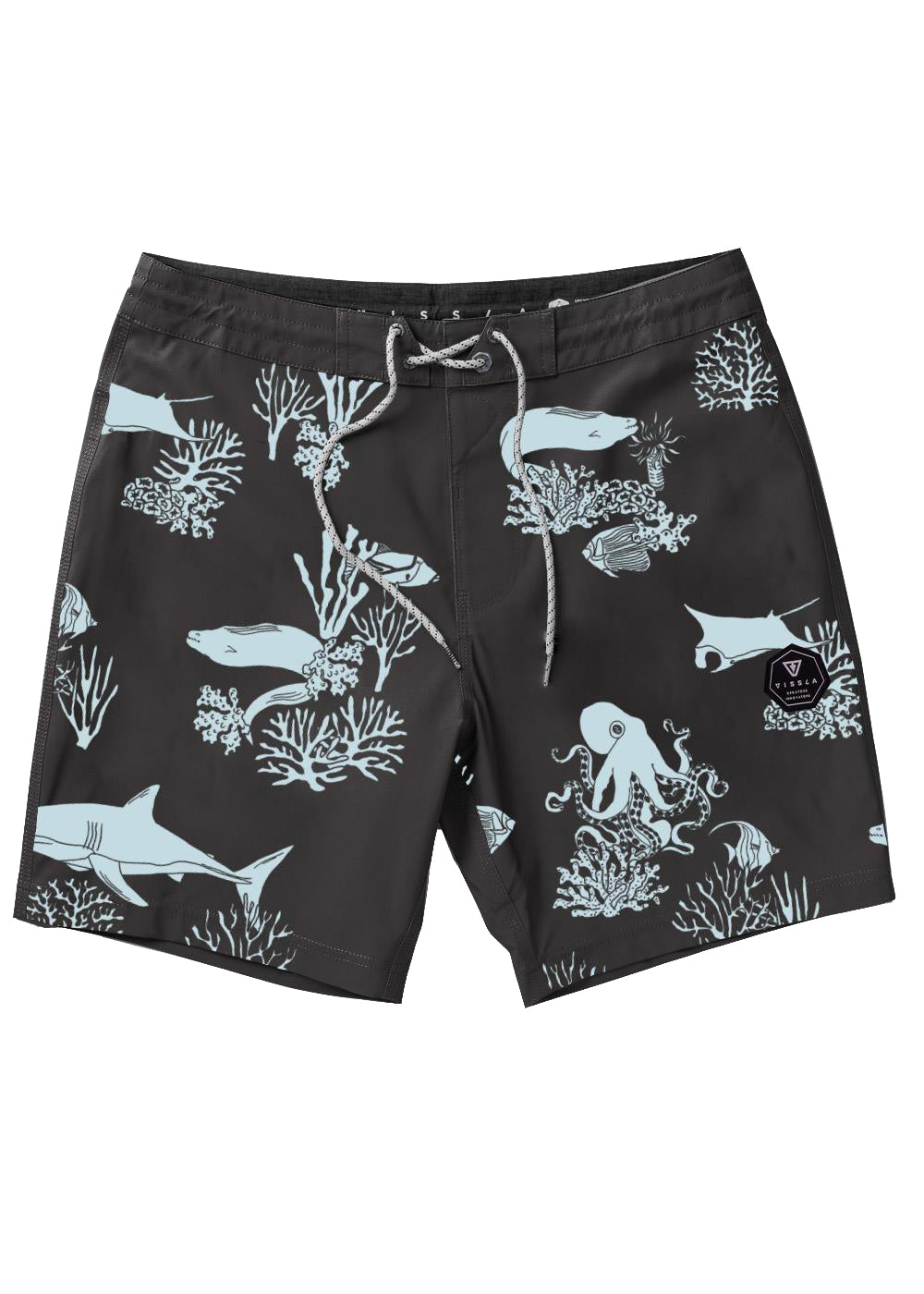 Vissla Mega Lab 13" Kids Boardshort PHA-Phantom 6/L