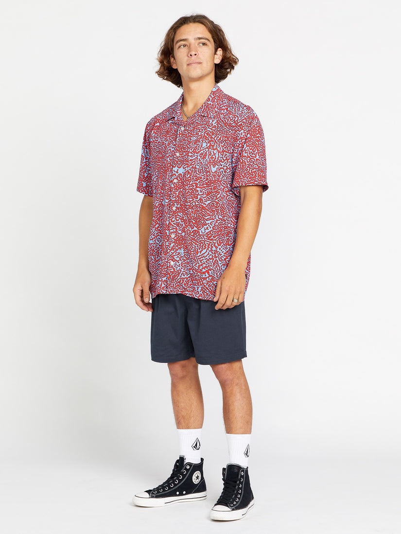 VOLCOM PURESTONE SS BRB-BLUE BIRD M