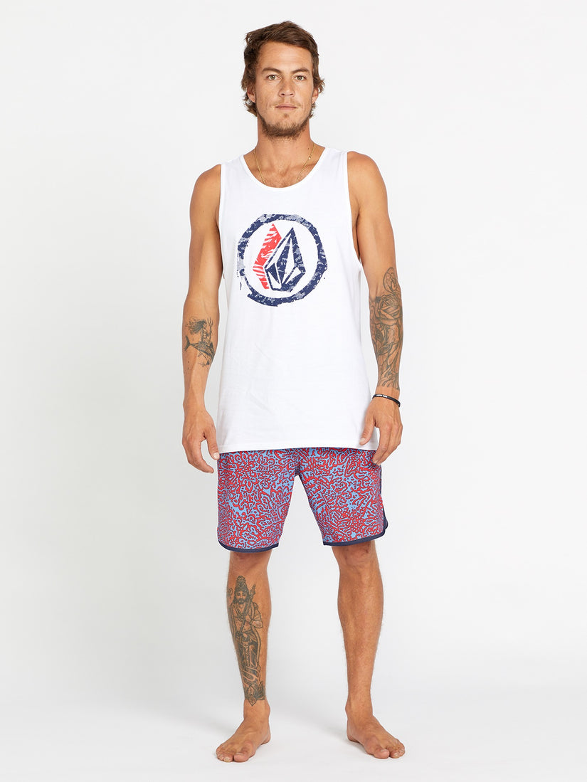 VOLCOM FOURTHER TANK WHT-WHITE S