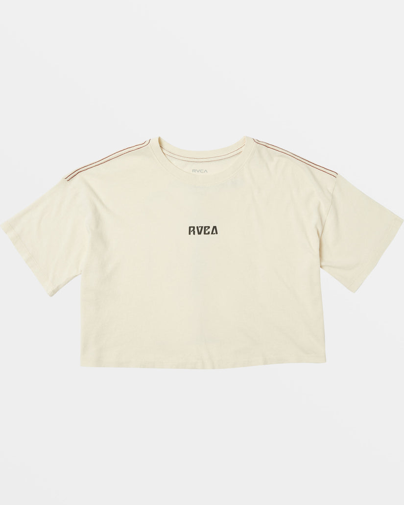 RVCA BOYFRIEND CROP TEES WDR0 XS/6