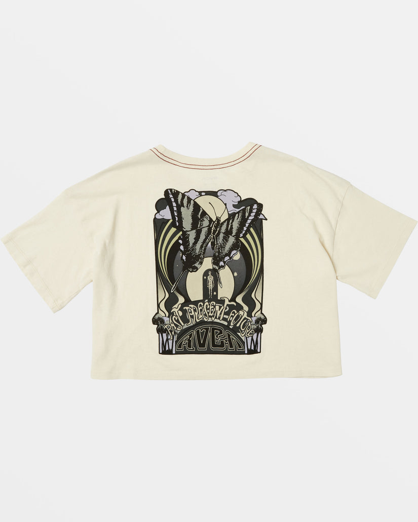 RVCA BOYFRIEND CROP TEES WDR0 XS/6