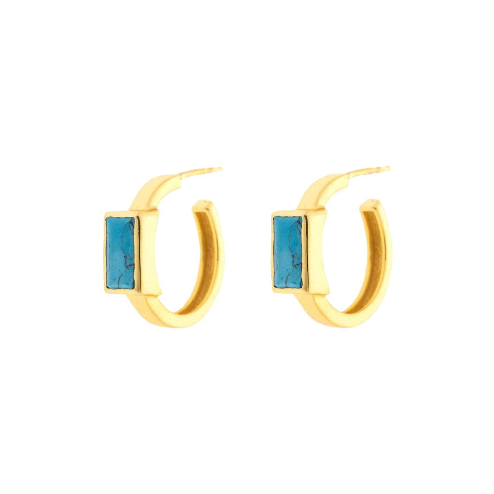 Pura Vida Tulum Hoop Earrings GOLD O/S