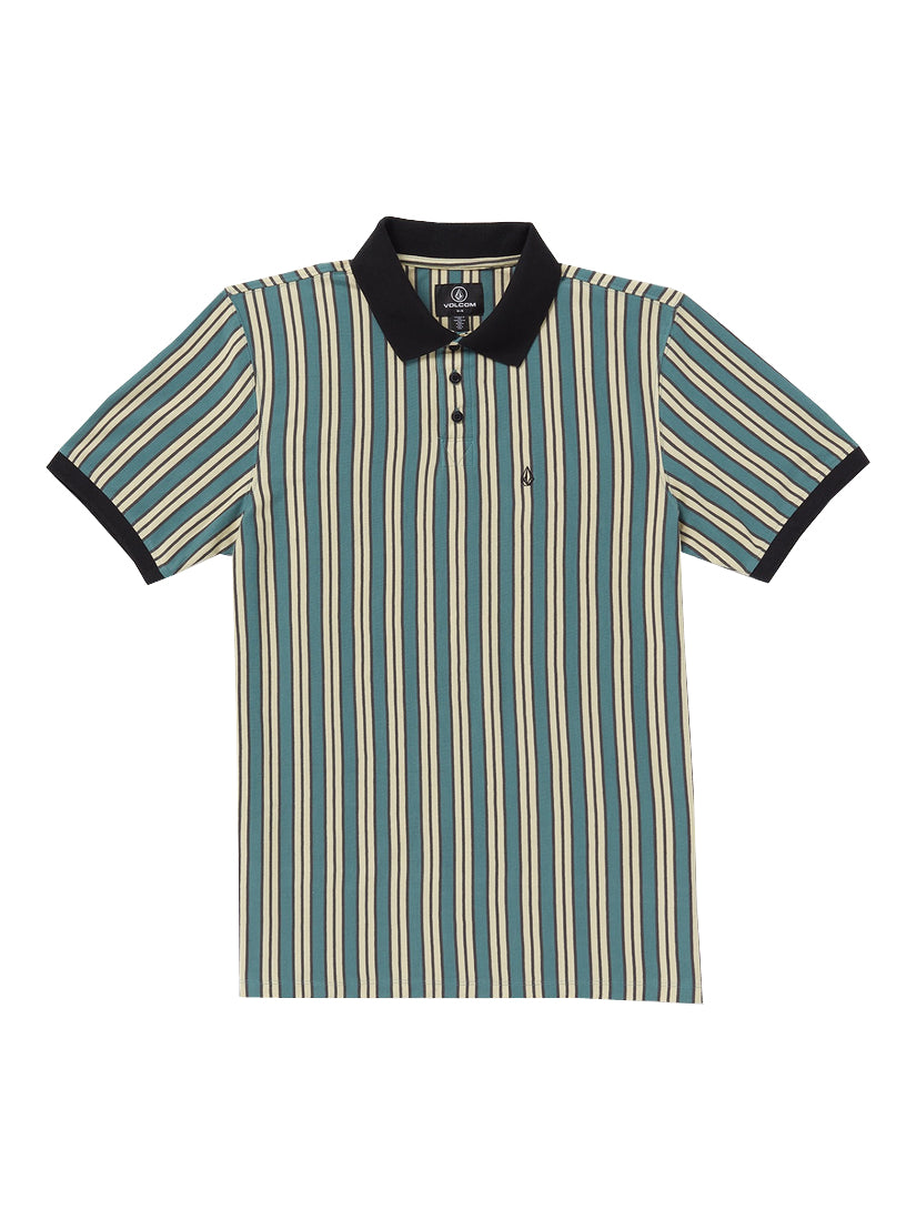 VOLCOM STRIKER STONE POLO SS SVB-SERVICE BLUE XS