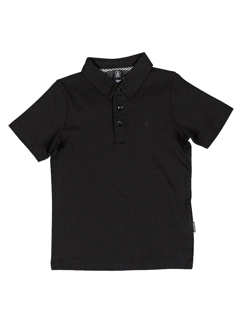 Volcom Little Boys Wowzer Polo BLK-BLACK 7