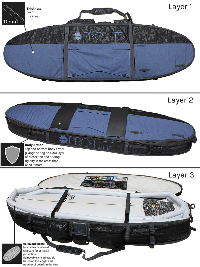 Pro-Lite Armored Coffin 3-4 Boards 7ft0in