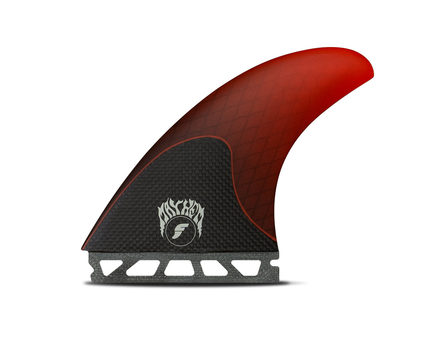 Futures Fins Mayhem 3.0 Honeycomb-Carbon Thruster Fin Set Red L
