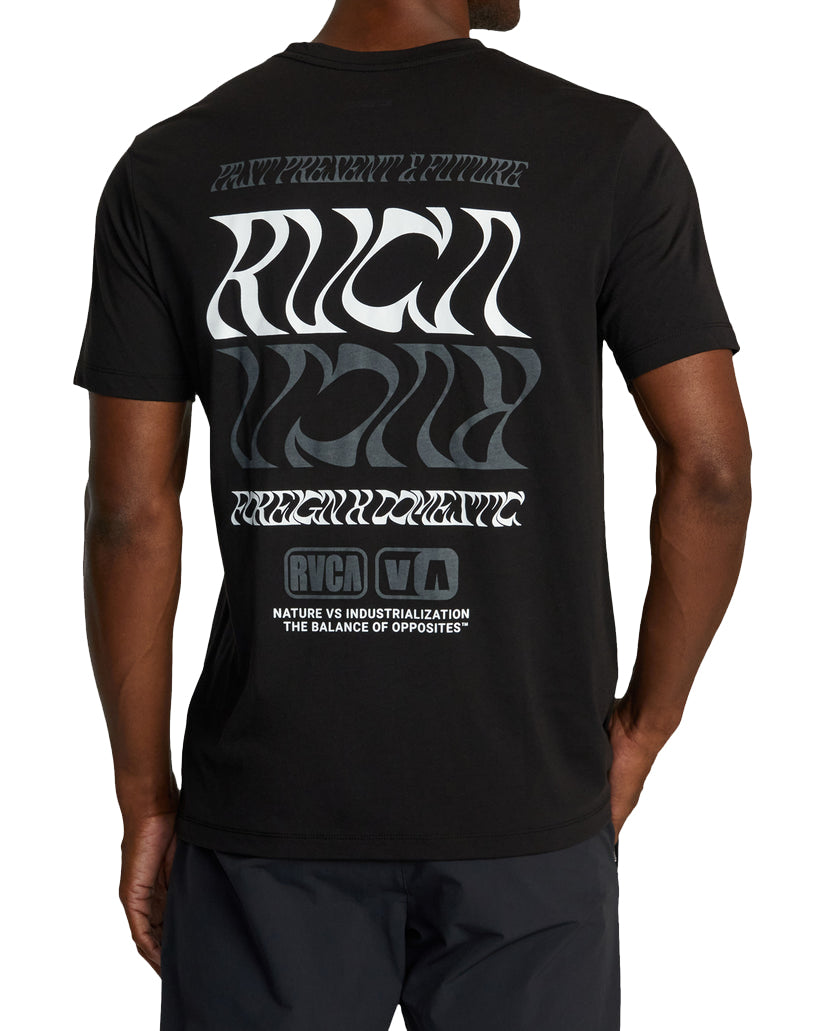 RVCA FLIPFLOW TEES BLK-Black L