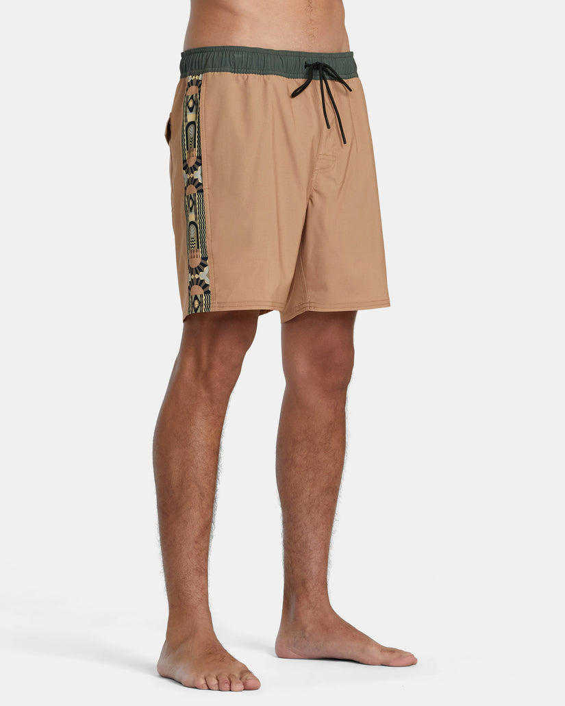 RVCA APEX ELASTIC WAIST BOARDSHORTS 17" CAM-Camel L