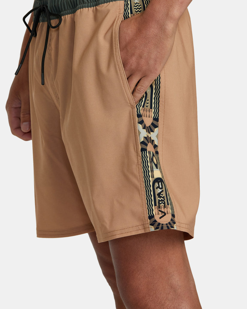 RVCA APEX ELASTIC WAIST BOARDSHORTS 17" CAM-Camel L