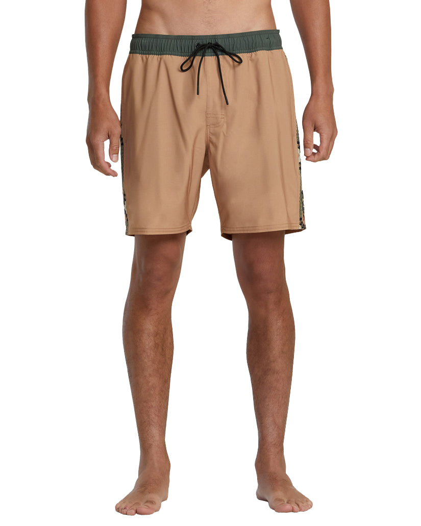 RVCA APEX ELASTIC WAIST BOARDSHORTS 17" CAM-Camel L