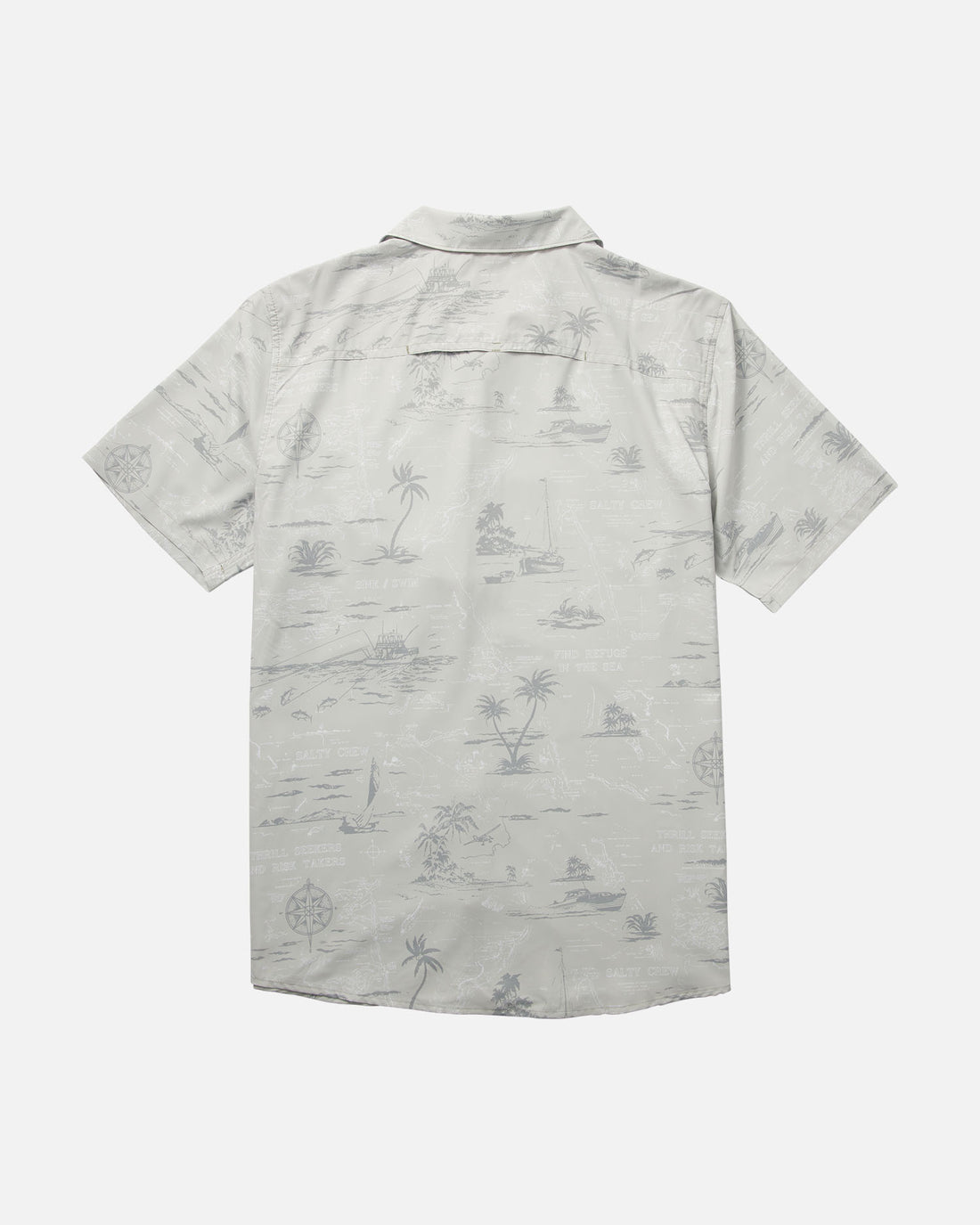 Salty Crew Seafarer SS Tech Woven LightGrey S