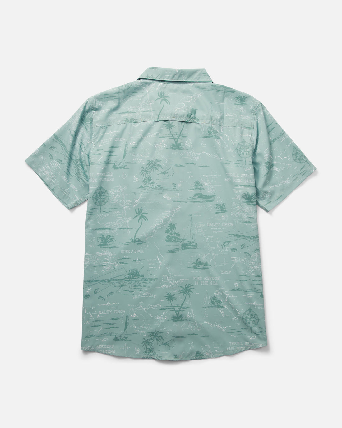 Salty Crew Seafarer SS Tech Woven Mackerel XL