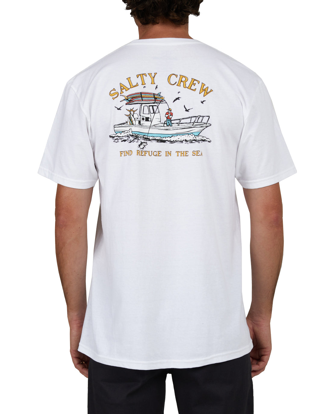 Salty Crew Fish On Classic SS Tee White XL