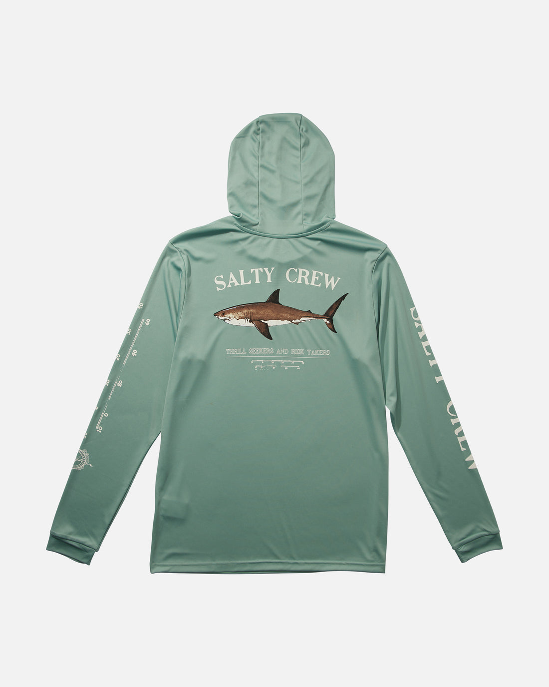 Salty Crew Bruce Hood Long Sleeve Tech Tee Mackerel XL