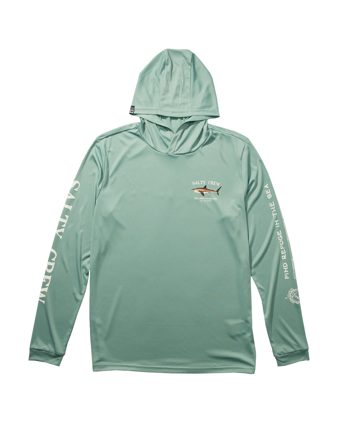 Salty Crew Bruce Hood Long Sleeve Tech Tee Mackerel XL