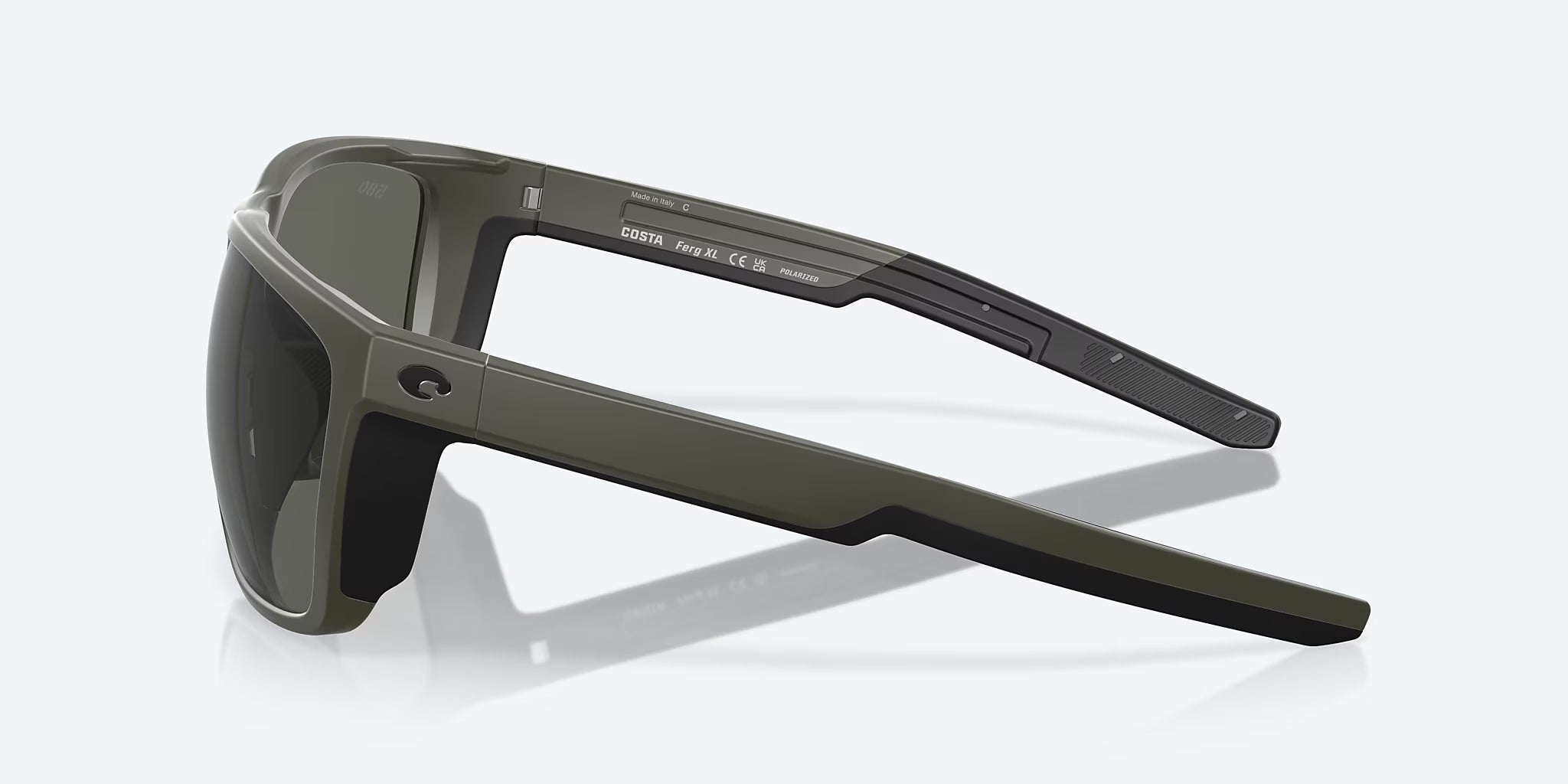 Costa Del Mar Ferg XL Sunglasses MatteOlive Grey 580G