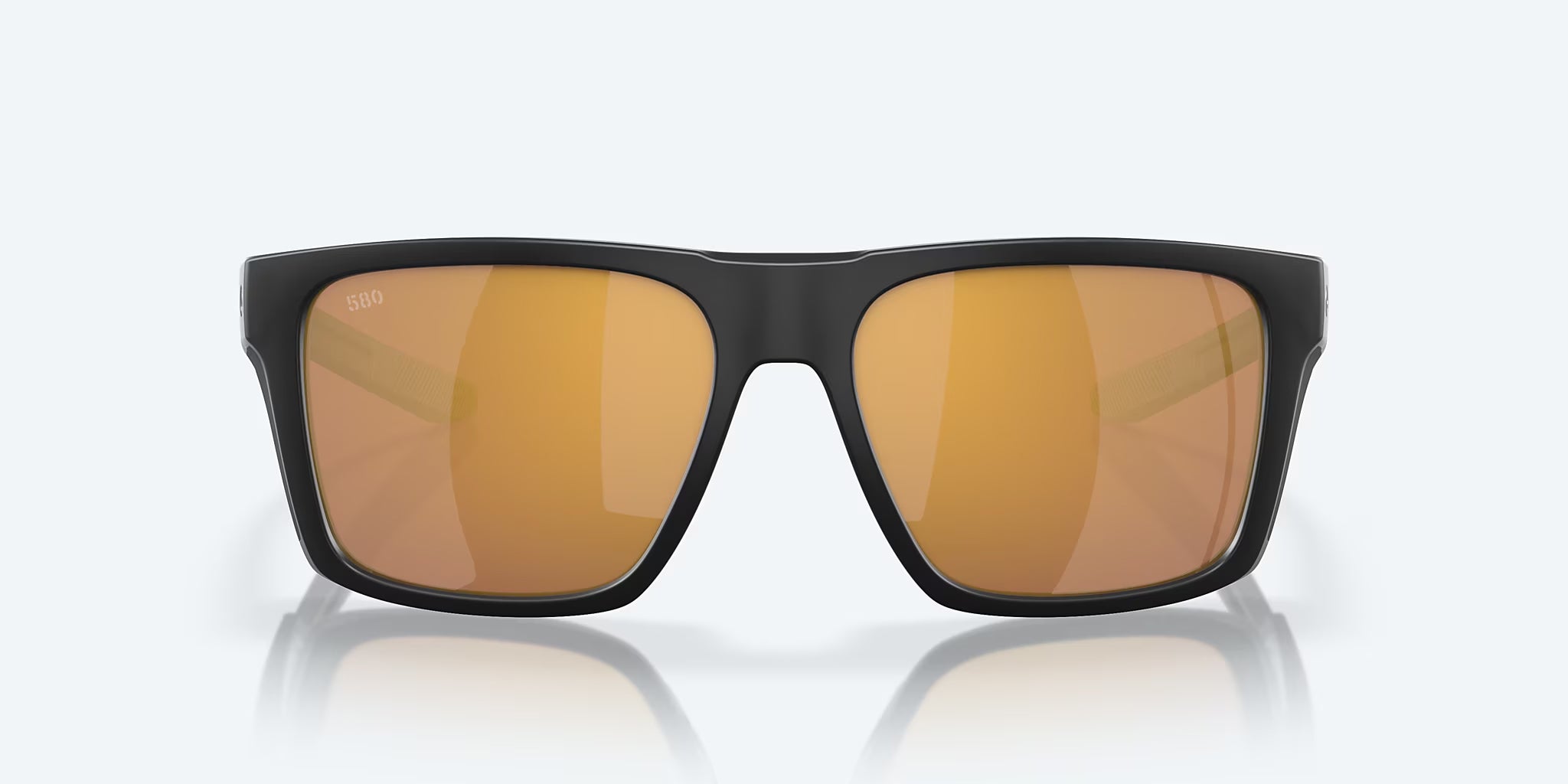 Costa Del Mar Lido Polarized Sunglasses MatteBlack GoldMirror 580G