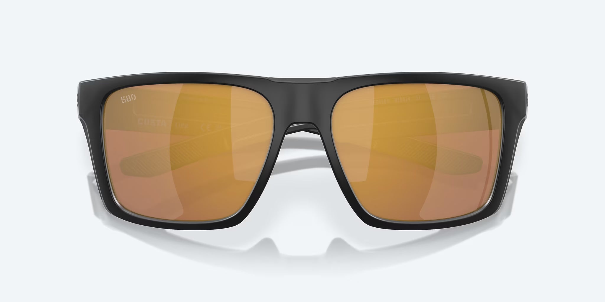 Costa Del Mar Lido Polarized Sunglasses MatteBlack GoldMirror 580G