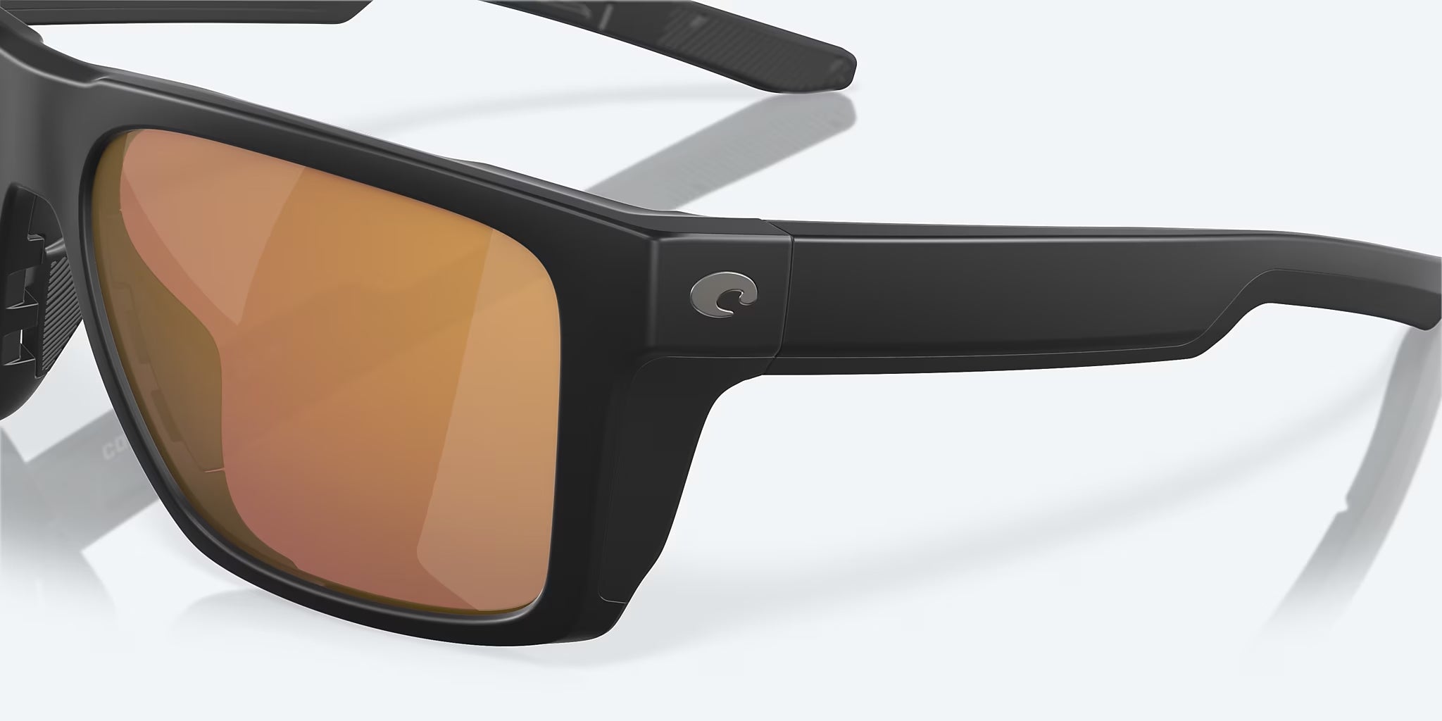 Costa Del Mar Lido Polarized Sunglasses MatteBlack GoldMirror 580G
