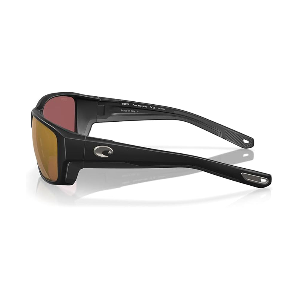 Costa Del Mar Tuna Alley Pro Polarized Sunglasses MatteBlack GoldMirror 580G