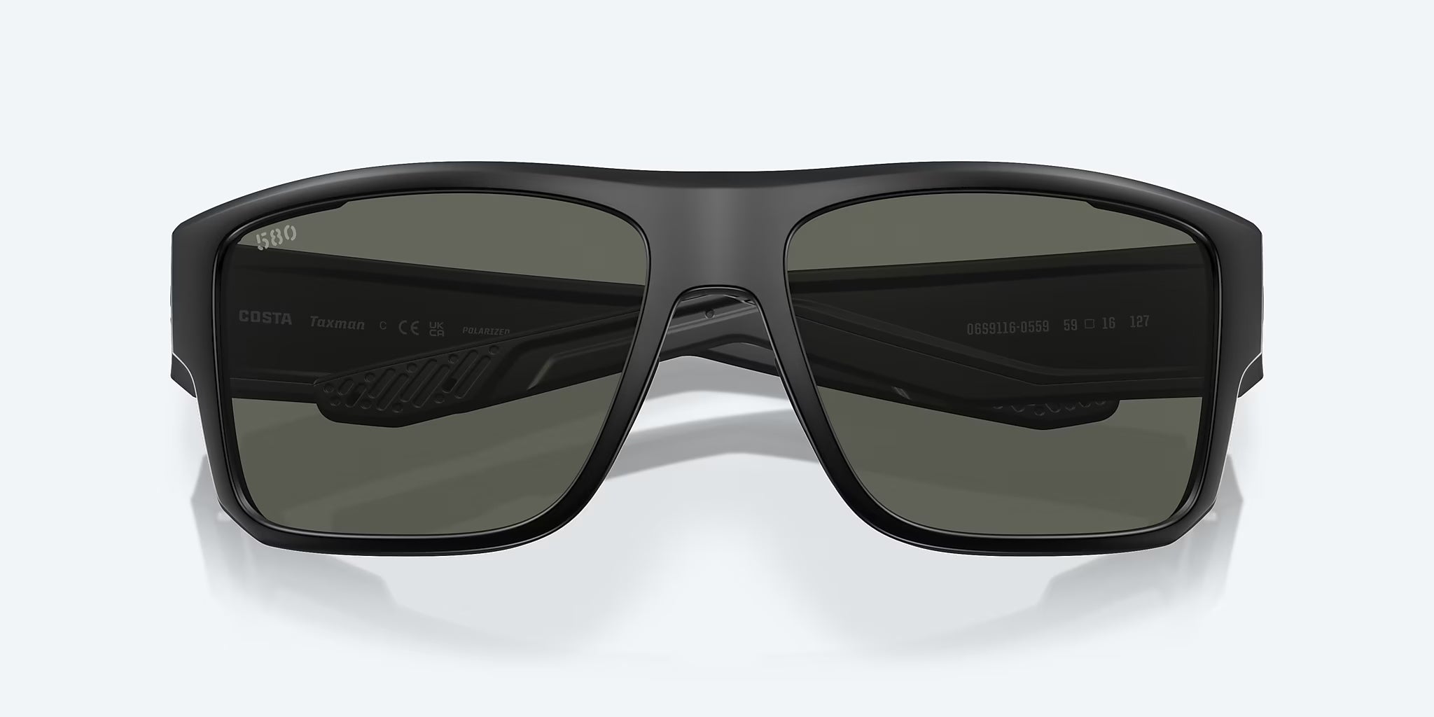 Costa Del Mar Taxman Polarized Sunglasses MatteBlack Gray 580P