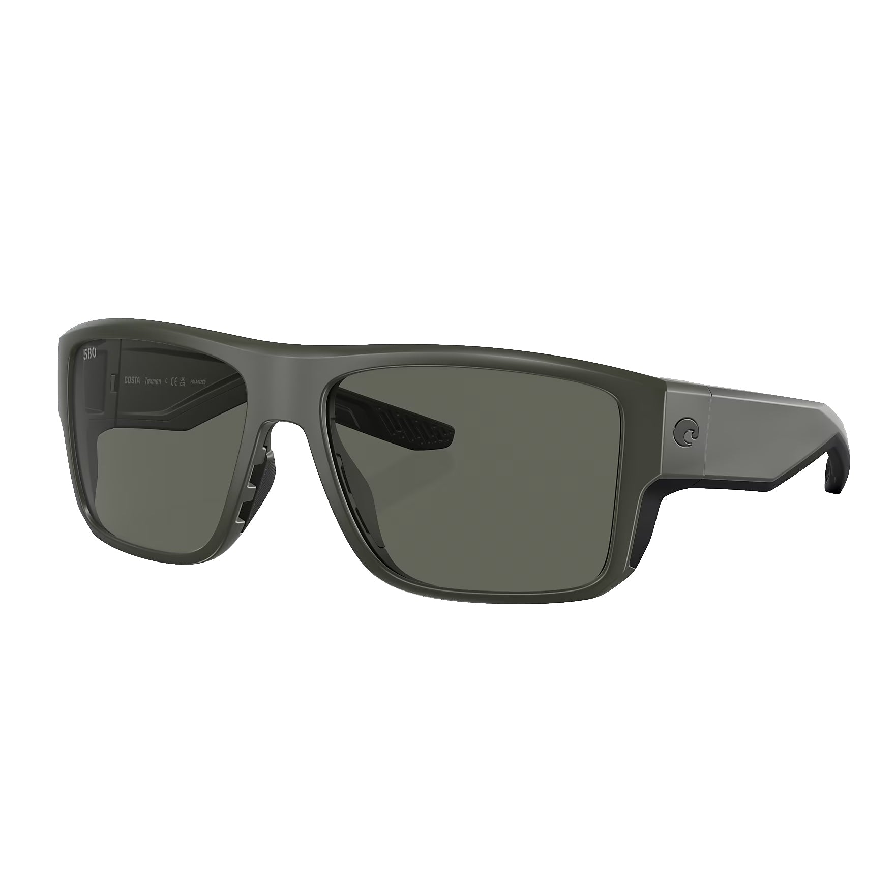 Costa Del Mar Taxman Polarized Sunglasses MatteOlive Gray 580G
