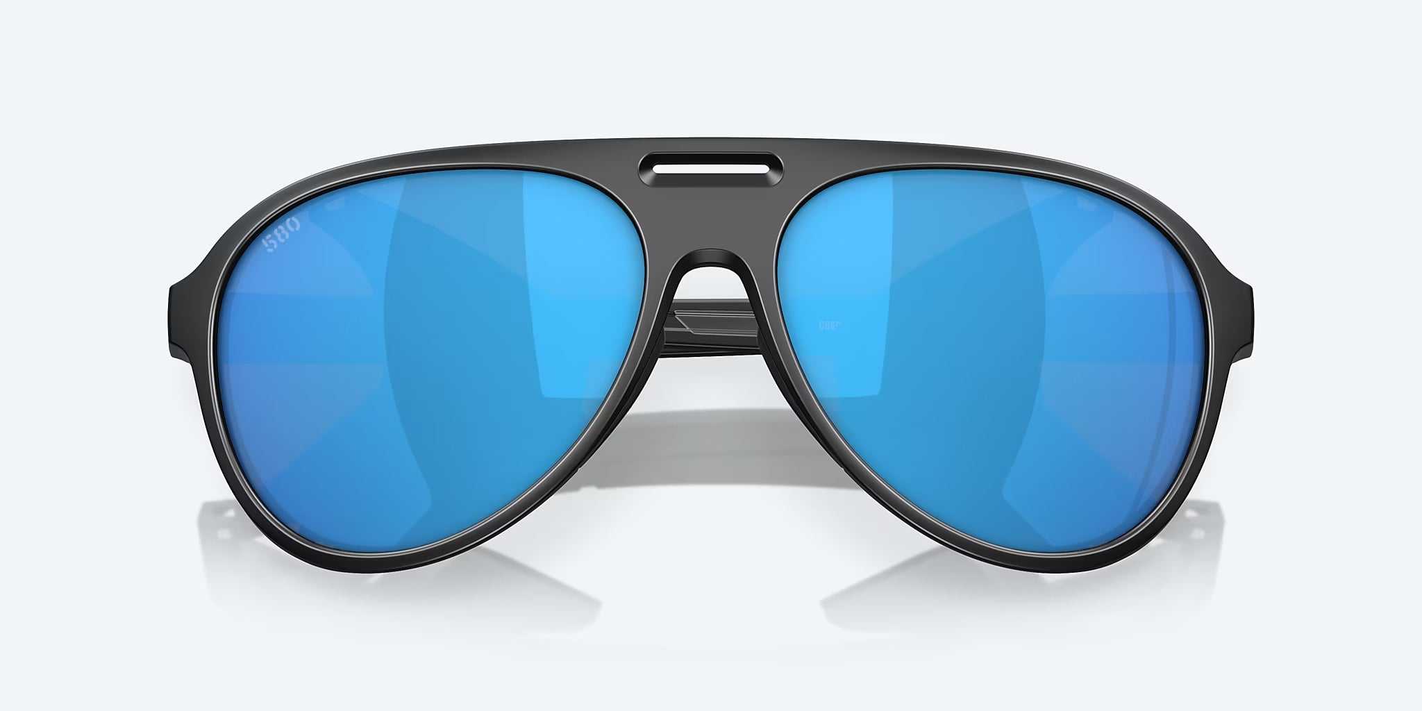 Costa Del Mar Grand Catalina Polarized Sunglasses MatteBlack BlueMirror 580G