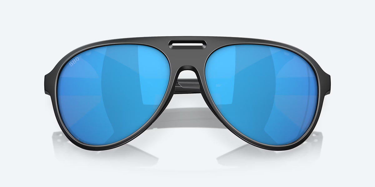Costa Del Mar Grand Catalina Polarized Sunglasses MatteBlack BlueMirror 580G
