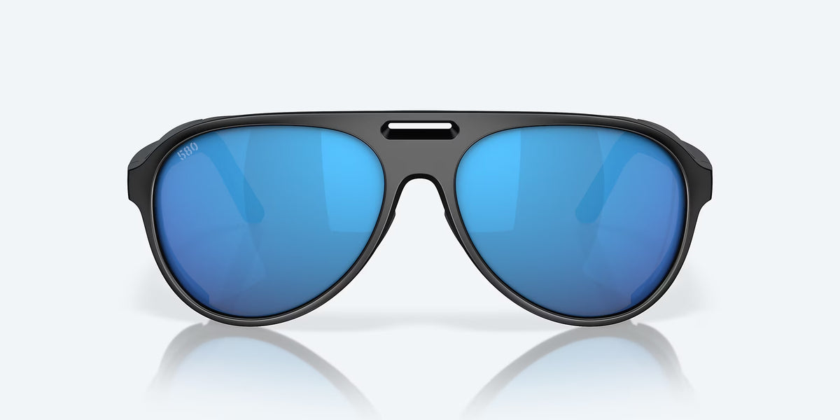 Costa Del Mar Grand Catalina Polarized Sunglasses MatteBlack BlueMirror 580G