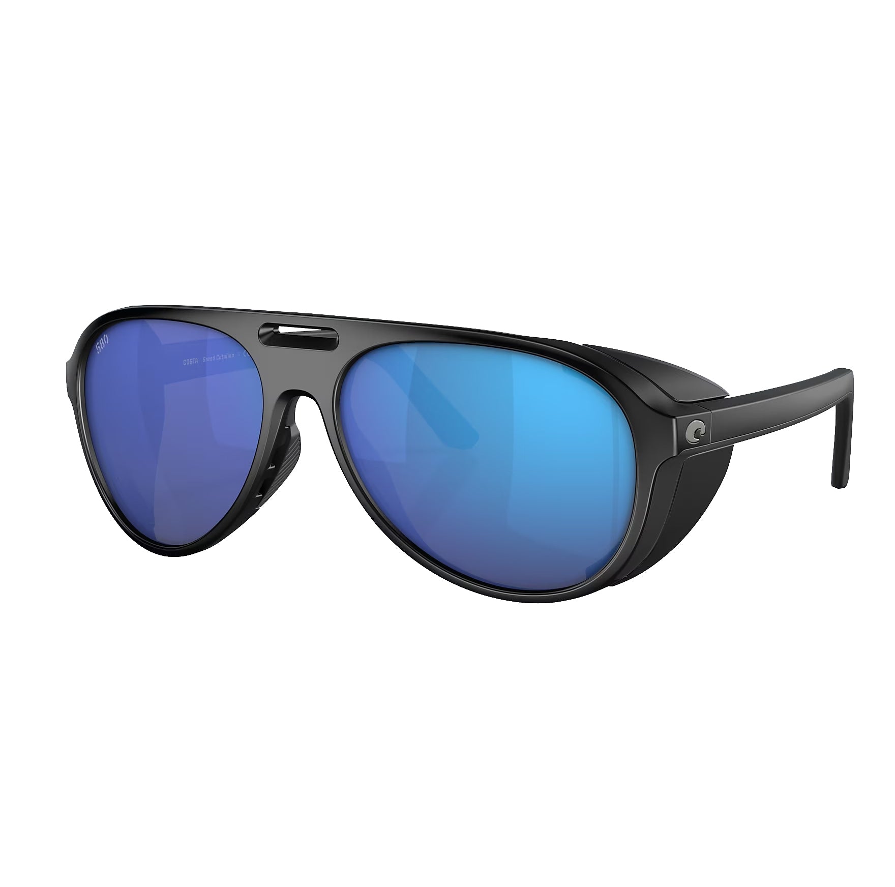 Costa Del Mar Grand Catalina Polarized Sunglasses MatteBlack BlueMirror 580G