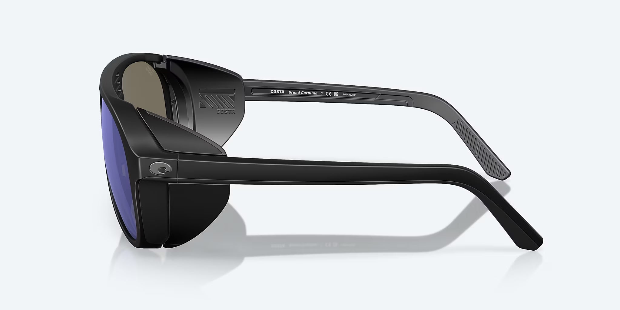 Costa Del Mar Grand Catalina Polarized Sunglasses MatteBlack BlueMirror 580G