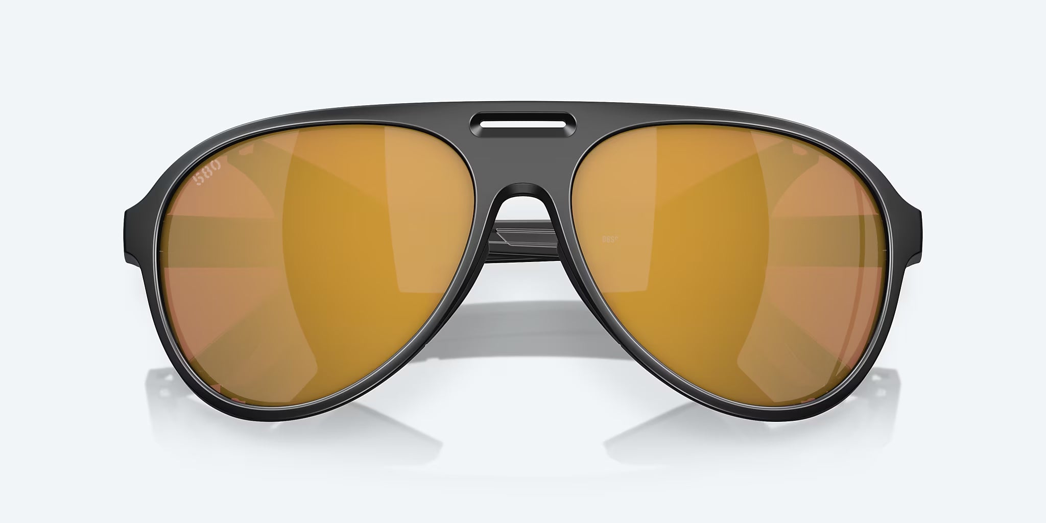 Costa Del Mar Grand Catalina Polarized Sunglasses MatteBlack GoldMirror 580P