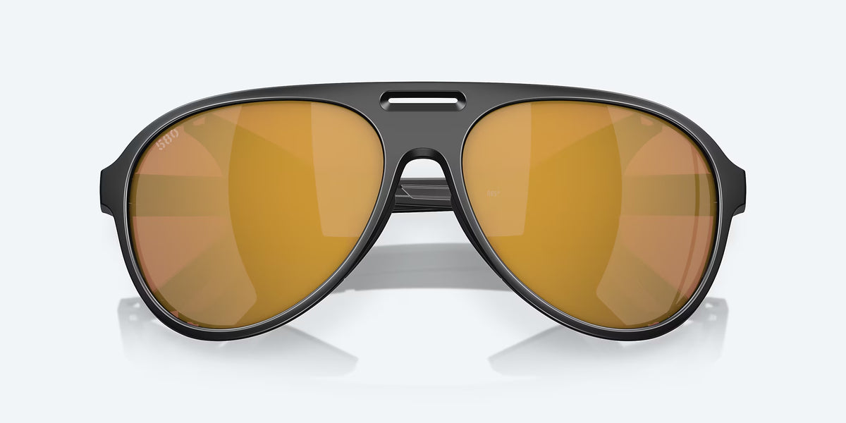 Costa Del Mar Grand Catalina Polarized Sunglasses MatteBlack GoldMirror 580P