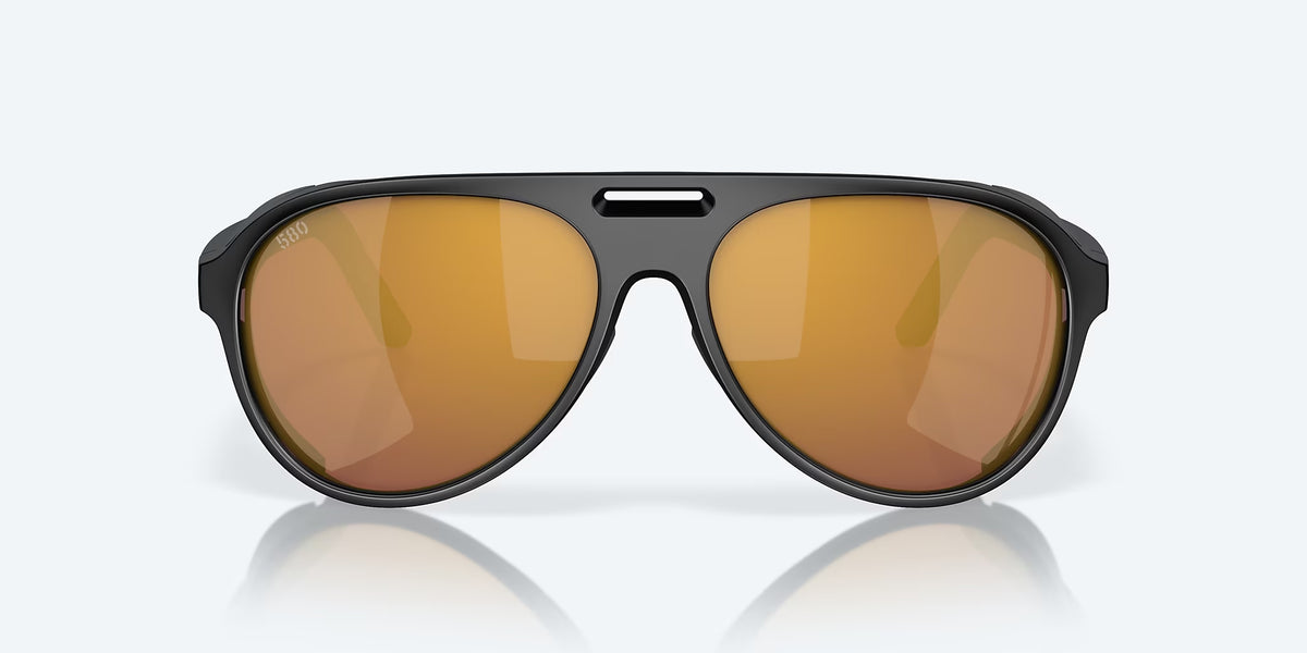 Costa Del Mar Grand Catalina Polarized Sunglasses MatteBlack GoldMirror 580P