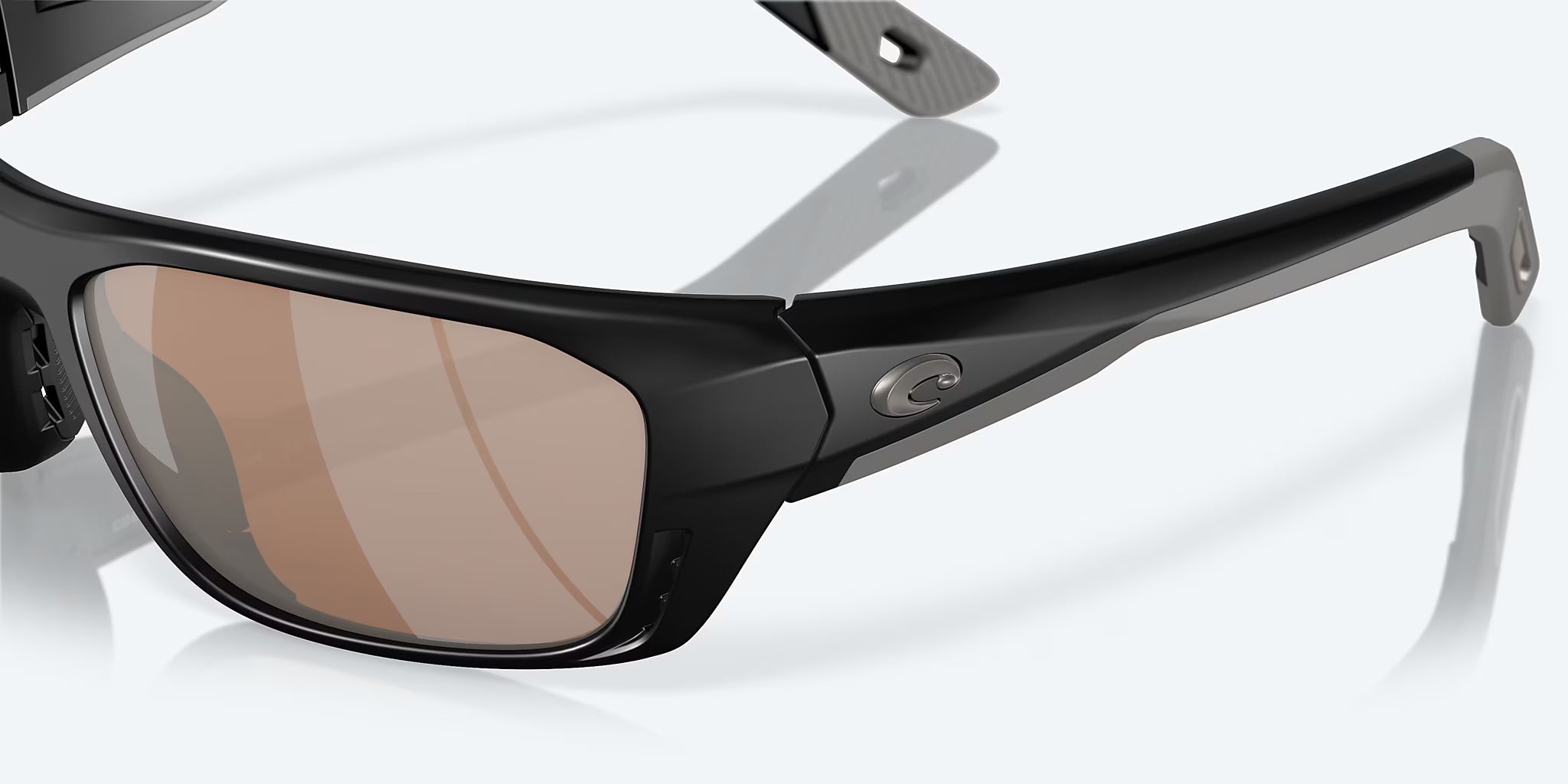 Costa Del Mar Whitetip Pro Polarized Sunglasses MatteBlack CopperSilverMirror 580G