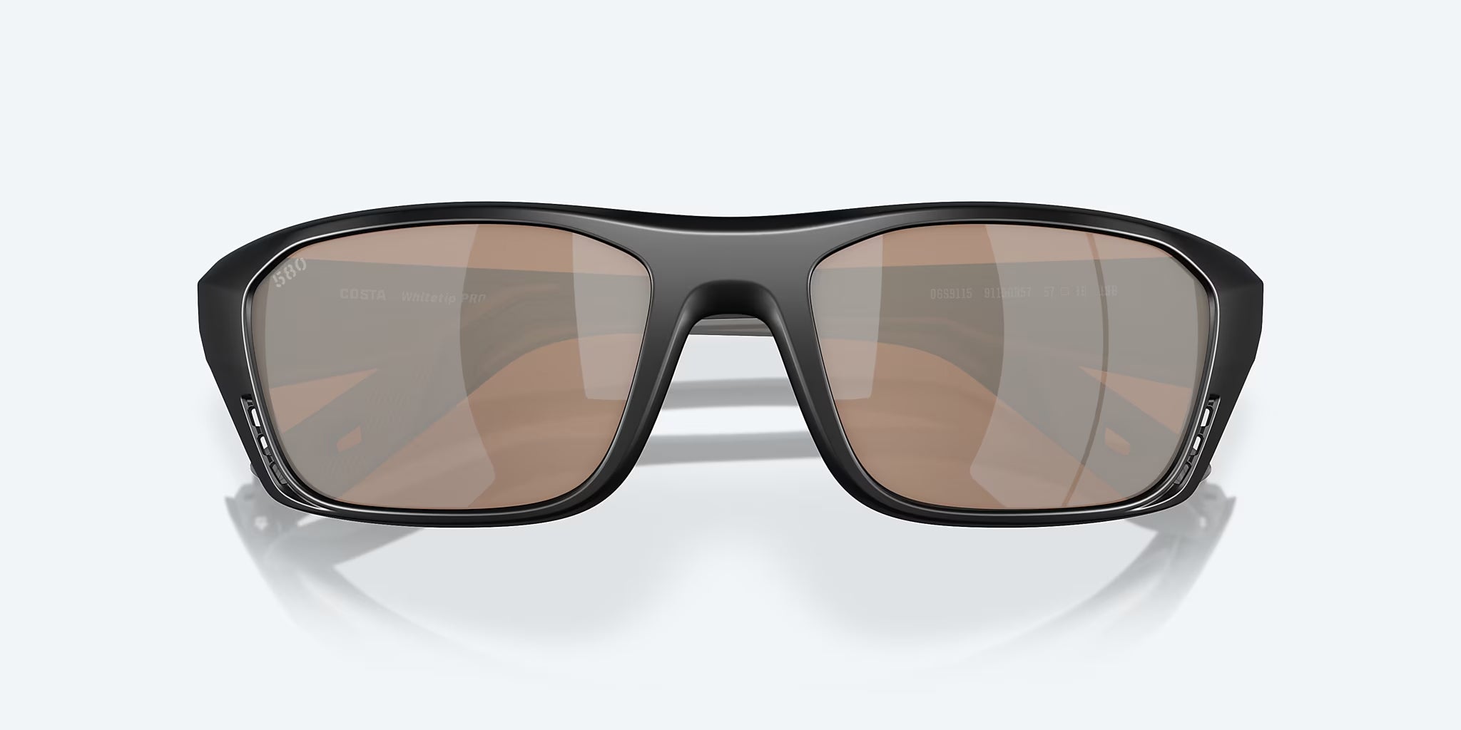 Costa Del Mar Whitetip Pro Polarized Sunglasses MatteBlack CopperSilverMirror 580G