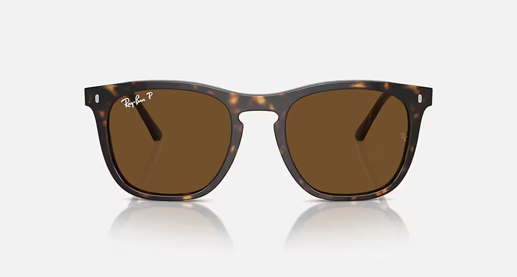 Ray-Ban 0RB2210 Polarized Sunglasses Havana Brown